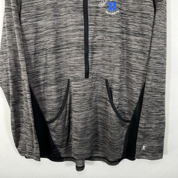 Duke Blue Devils Champion 1/2 Half Zip Pullover Womens Size XL Gray Heathered LS - Picture 3 of 13